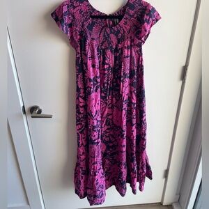 maeve ruched floral maxi dress ANTHROPOLOGIE MAEVE RUCHED FLORAL MIDI MAXI DRESS $148